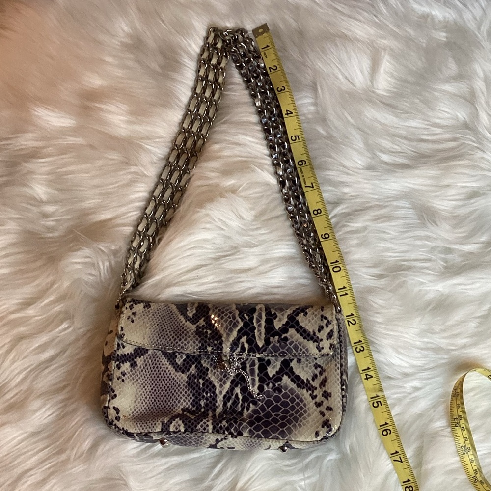 Perlina Genuine Leather Python Handbag - Excellen… - image 5